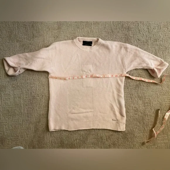 ✨ 💕 Diesel Soft Pastel Pink Italian Yarn Wool Blend Knit Sweater Women’s S EUC - Picture 9 of 10